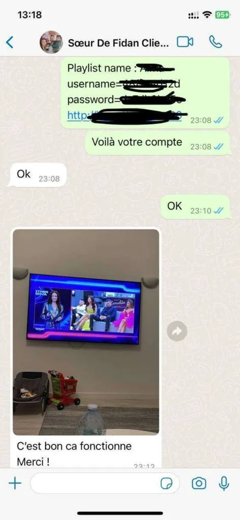 WhatsApp customer feedback screenshot 6 BingeIPTV